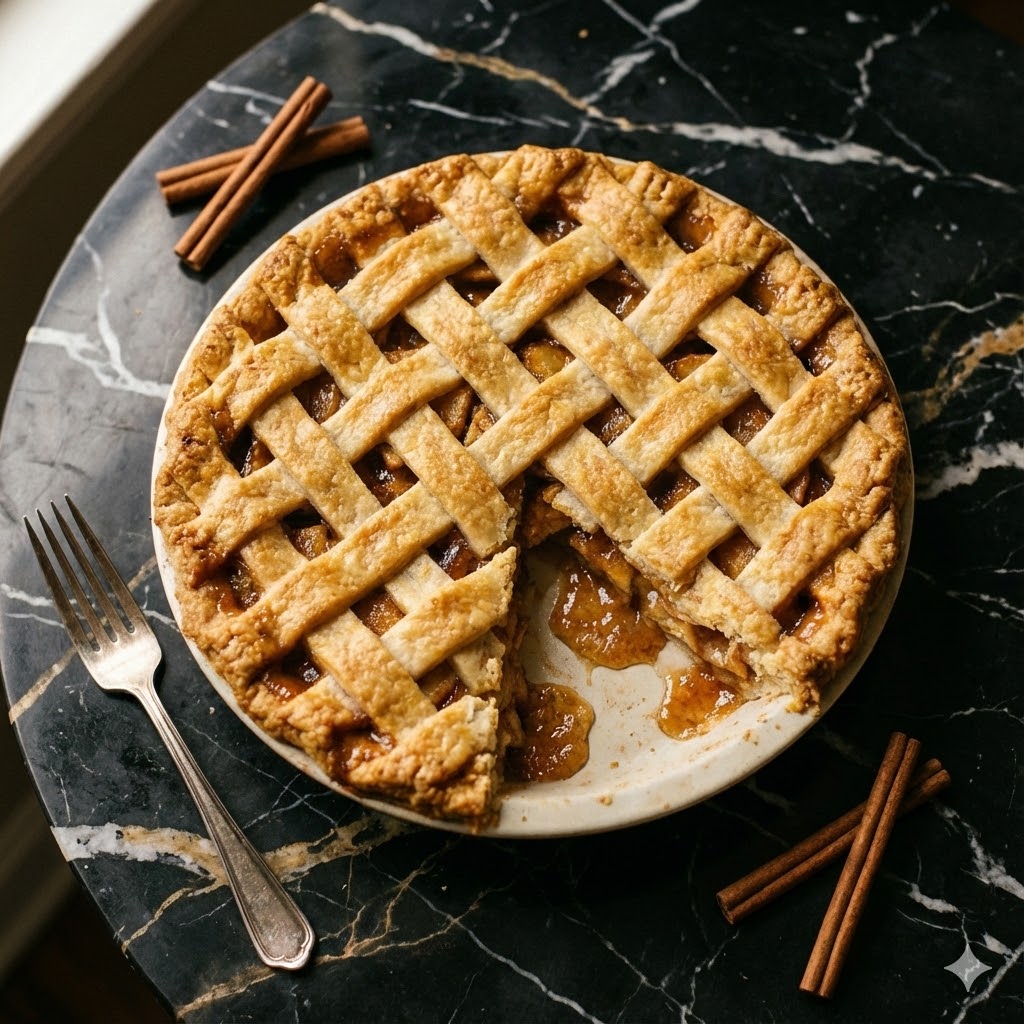 Mock Apple Pie Recipe: 7 Reasons This Dessert Still Stuns 1 Mock apple pie with lattice crust and cinnamon sticks