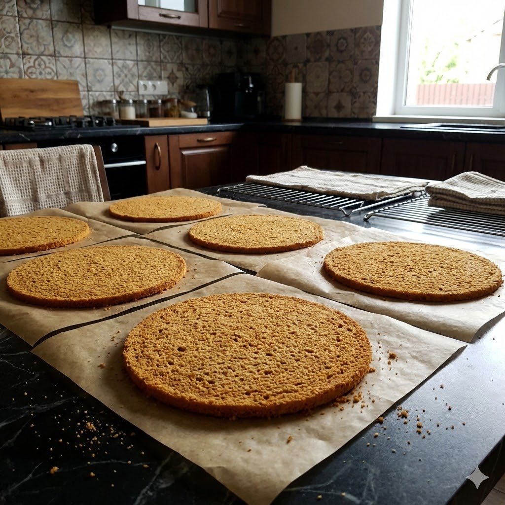 Russian Honey Cake Recipe: Traditional Medovik with Creamy Layer 7 russian-honey-cake-layers.jpg