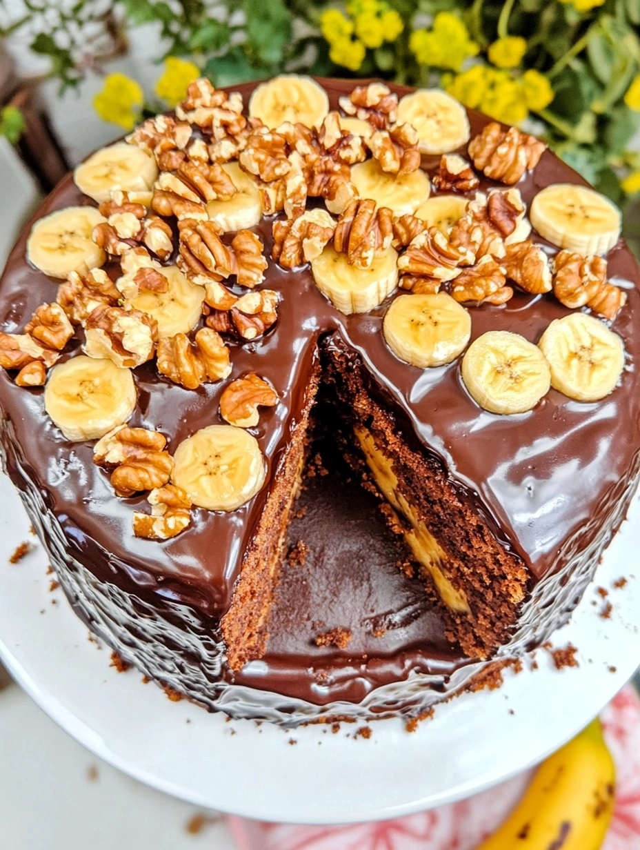 Banana-Cake-with-Walnuts-and-Chocolate-Ganache