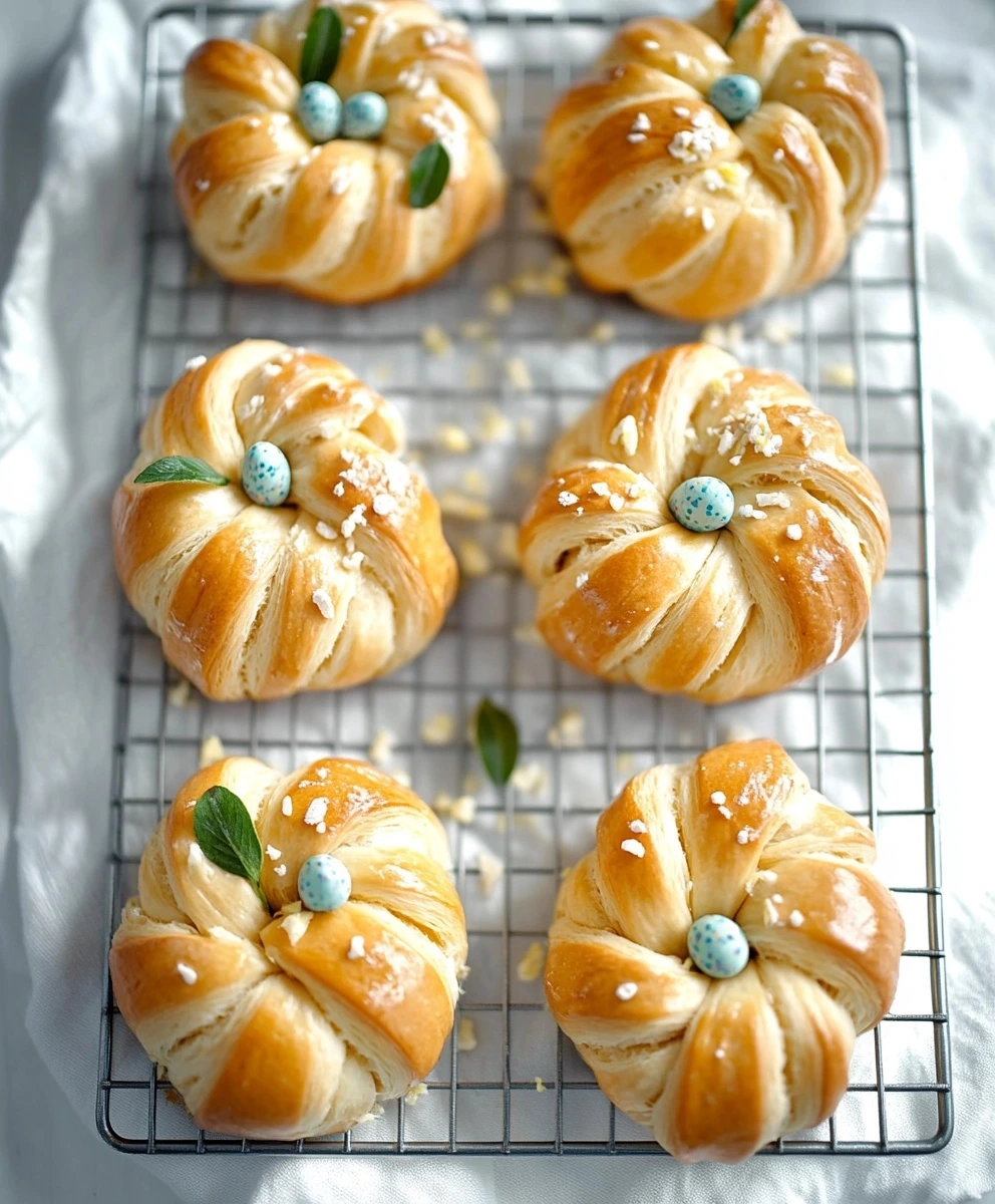 Braided Easter Nest Buns