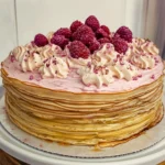 Vanilla and Raspberry Pancake Layer Cake