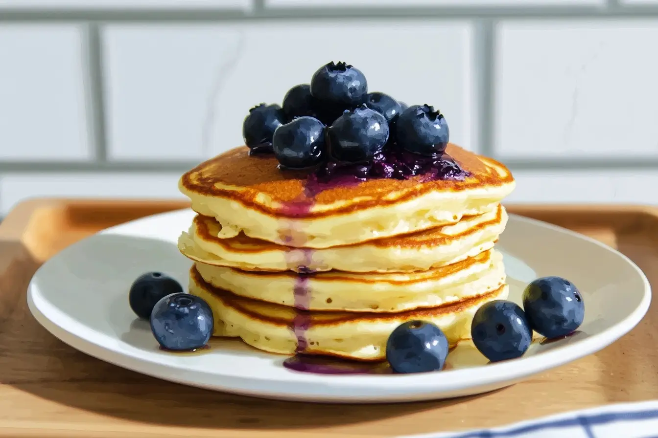 Fluffy American Blueberry Pancakes A Skandibaking Delight Sofyarecipes