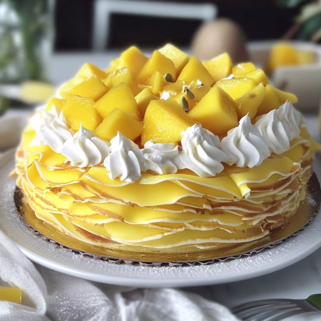 Mango Crepe Cake