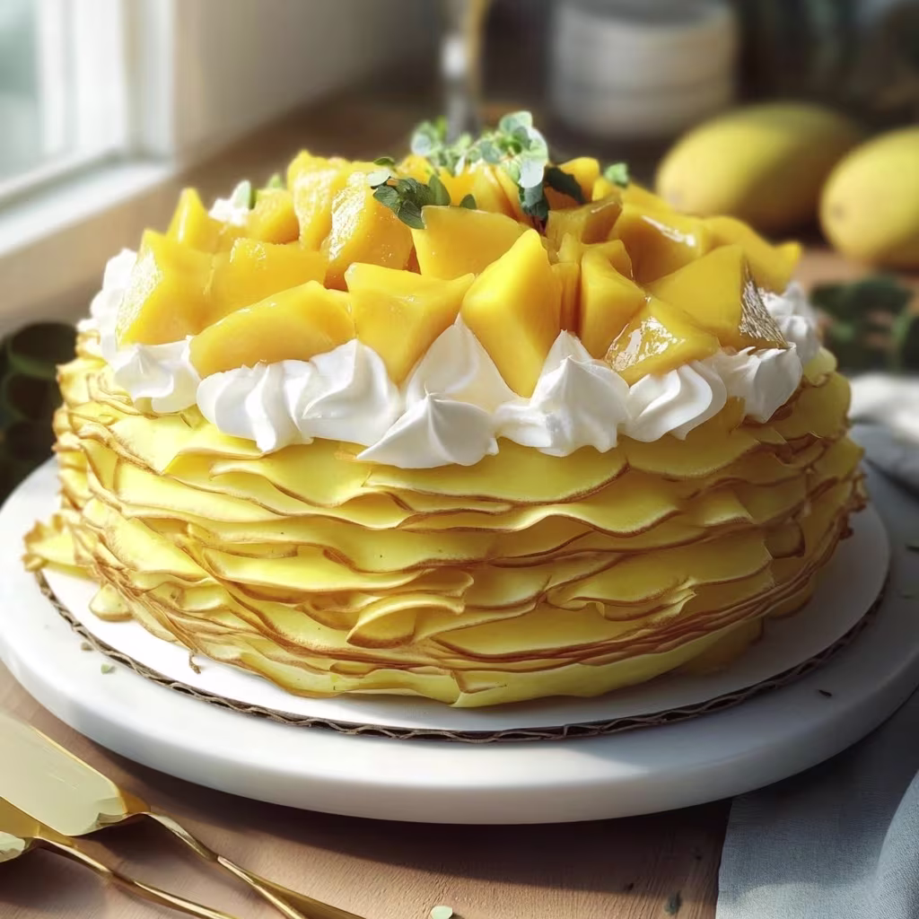 Mango Crepe Cake